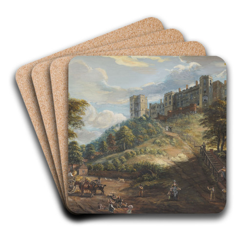 The Hundred Steps, Windsor Castle by Paul Sandby Art Drink Coaster set