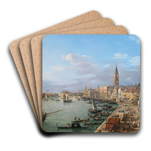 Riva degli Schiavoni, Venice by Roberto Roberti Art Drink Coaster set