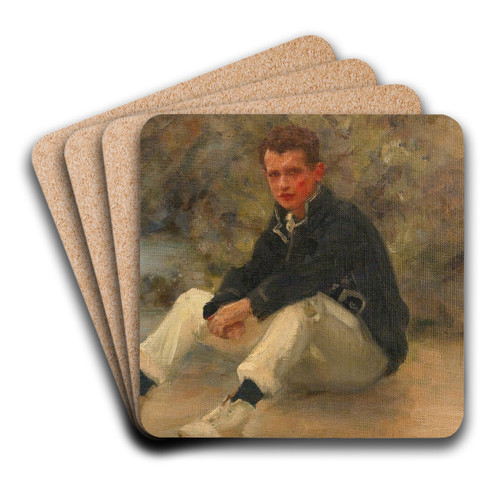 A Young Sailor by Henry Scott Tuke Art Drink Coaster set