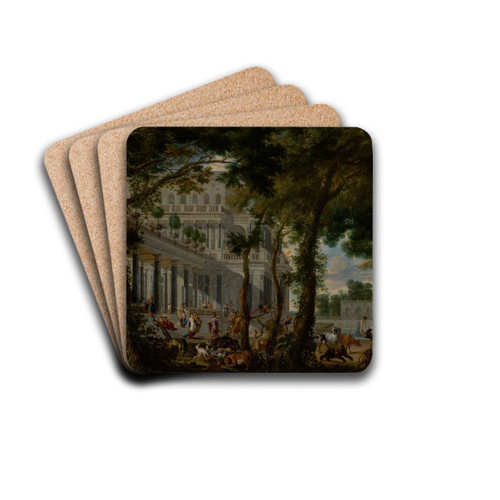Ulysses at the Palace of Circe by Willem Schubart van Ehrenberg Drink Coasters - set of 4
