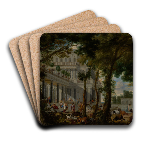 Ulysses at the Palace of Circe by Willem Schubart van Ehrenberg Art Drink Coaster set