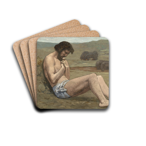 The Prodigal Son by Pierre Puvis de Chavannes Drink Coasters - set of 4