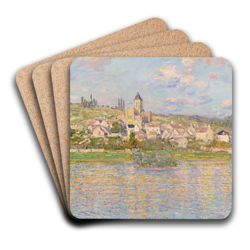 Vtheuil by Claude Monet Art Drink Coaster set
