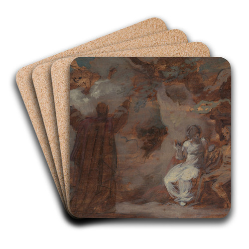 Prospero Conjuring a Masque for Ferdinand and Miranda by Robert Smirke Art Drink Coaster set