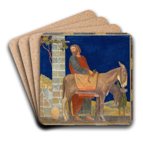 The Flight into Egypt by Henry Siddons Mowbray Art Drink Coaster set The Flight into Egypt by Henry Siddons Mowbray Art Drink Coaster set