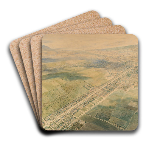 Wien-Dornbacher Boulevard and Alsbach-Einwlbung by Rudolf von Alt Art Drink Coaster set