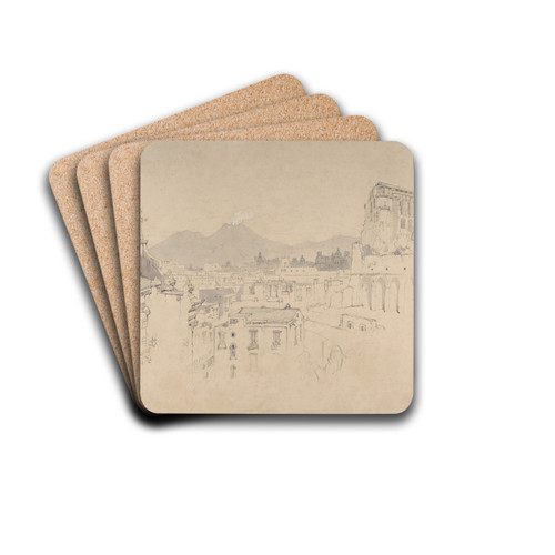 Naples by John Ruskin Drink Coasters - set of 4