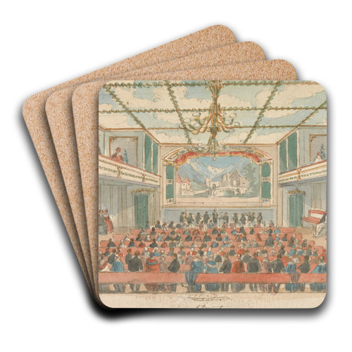 Theatre by William Henry Brooke Art Drink Coaster set