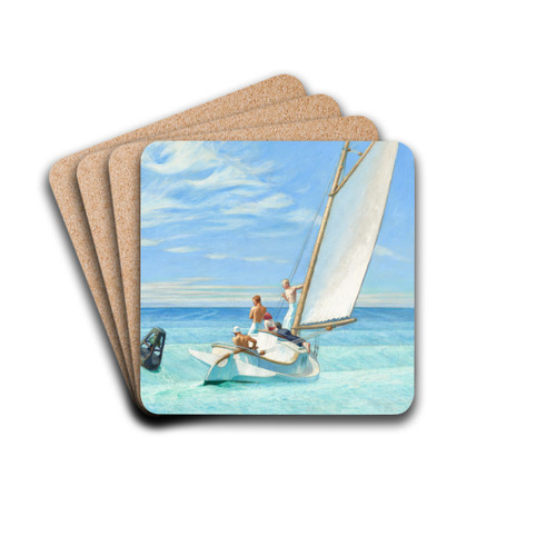 Ground Swell by Edward Hopper Drink Coasters - set of 4
