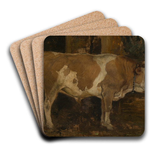 Ochse im Wald by Hans Thoma Art Drink Coaster set