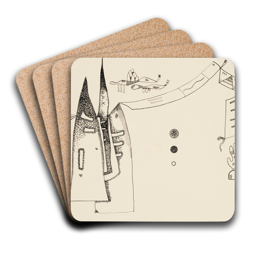 Ohne Titel by Wassily Kandinsky Art Drink Coaster set