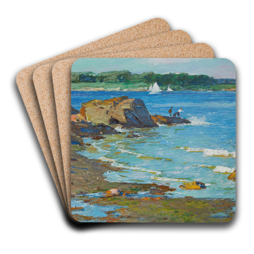 The Inlet by Edward Henry Potthast Art Drink Coaster set