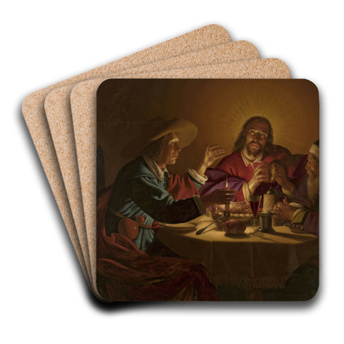 Supper at Emmaus by Jan ter Borch Art Drink Coaster set