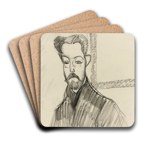 Portrait of Paul Alexandre by Amedeo Modigliani Art Drink Coaster set