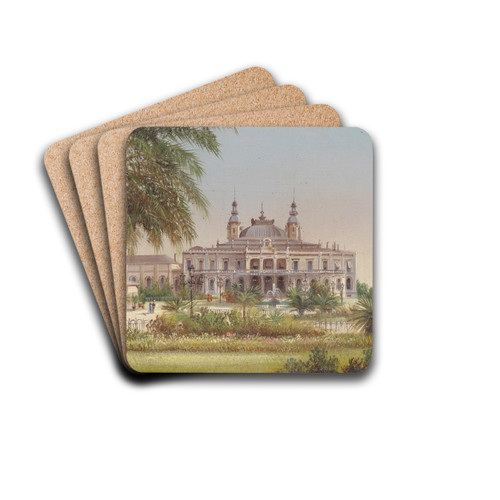 Monte Carlo by Hubert Sattler Drink Coasters - set of 4