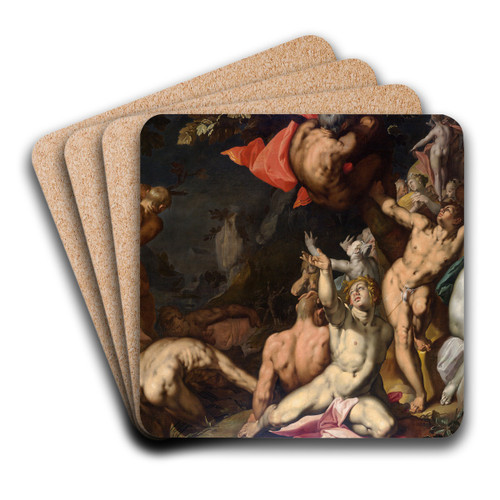 TheDeluge by Abraham Bloemaert Art Drink Coaster set