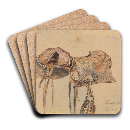 Brasilianischer Sattel by Ferdinand Keller Art Drink Coaster set