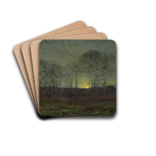 Moonrise by Dwight William Tryon Drink Coasters - set of 4