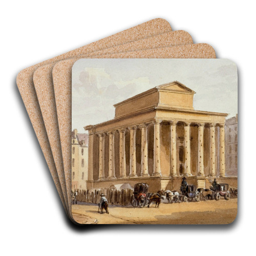 Chapelle expiatoire du duc de Berry. by Auguste-Sbastien Bnard Art Drink Coaster set