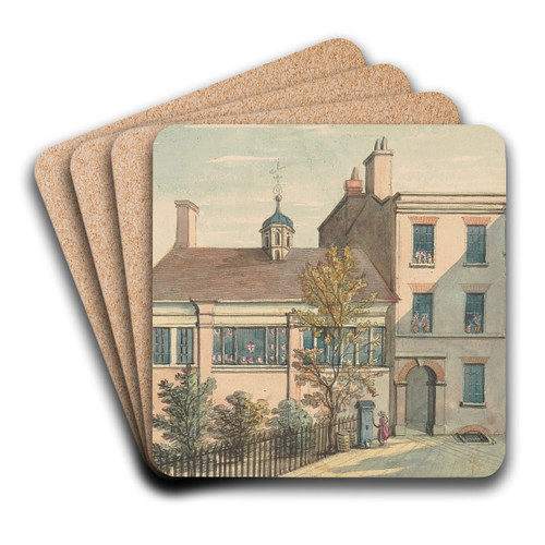 Barnard's Inn by Samuel Ireland Art Drink Coaster set