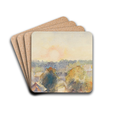 Eragny by Camille Pissarro Drink Coasters - set of 4