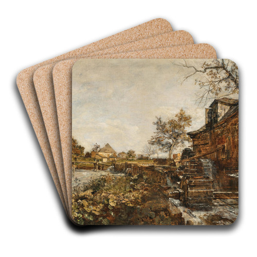 Mhle in Goisern by Emil Jakob Schindler Art Drink Coaster set