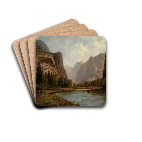 Gates of the Yosemite by Albert Bierstadt Drink Coasters - set of 4 Gates of the Yosemite by Albert Bierstadt Drink Coasters - set of 4
