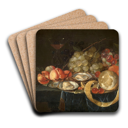 Still Life by Cornelis de Heem Art Drink Coaster set