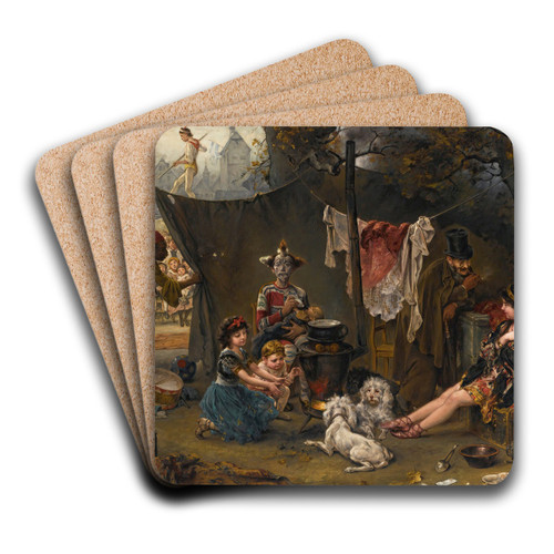 Behind The Scenes by Ludwig Knaus Art Drink Coaster set