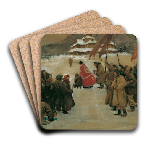 Jordanfest by Teodor Axentowicz Art Drink Coaster set