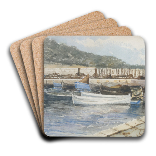 Boats by John Singer Sargent Art Drink Coaster set