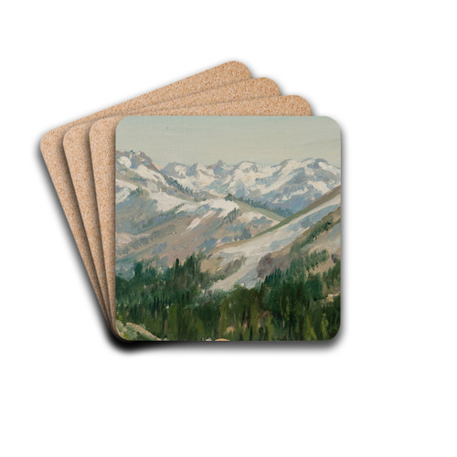 First Snow by William Franklin Jackson Drink Coasters - set of 4