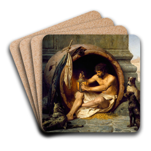 Diogenes by Jean-Lon Grme Art Drink Coaster set Diogenes by Jean-Lon Grme Art Drink Coaster set