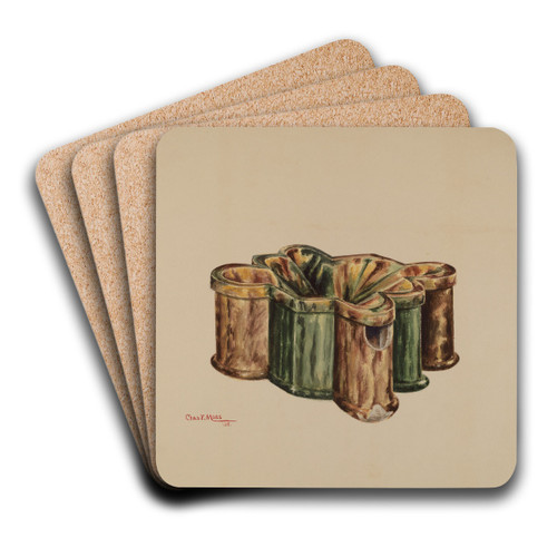 Cuspidor by Charles Moss Art Drink Coaster set Cuspidor by Charles Moss Art Drink Coaster set