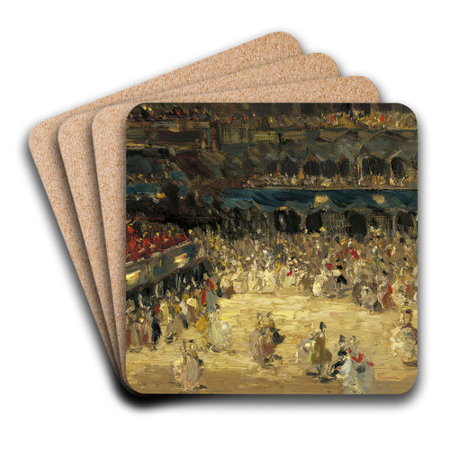 The Masked Ball, St. Mark's Square, Venice by Emma Ciardi Art Drink Coaster set