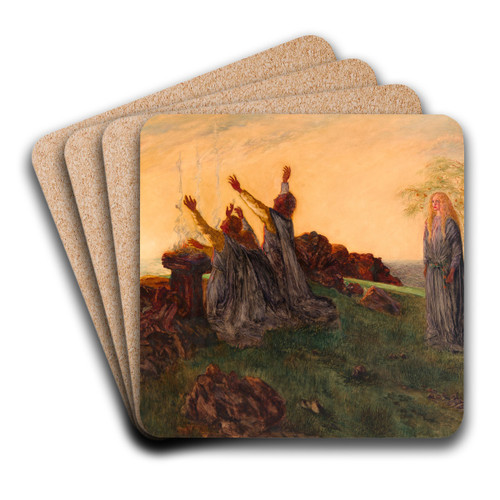 The Passing Of St. Brighid by Da Loria Norman Art Drink Coaster set The Passing Of St. Brighid by Da Loria Norman Art Drink Coaster set