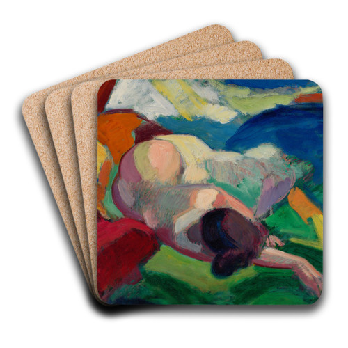 Nude by Carl Newman Art Drink Coaster set Nude by Carl Newman Art Drink Coaster set