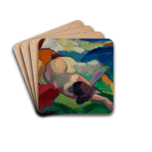 Nude by Carl Newman Drink Coasters - set of 4 Nude by Carl Newman Drink Coasters - set of 4