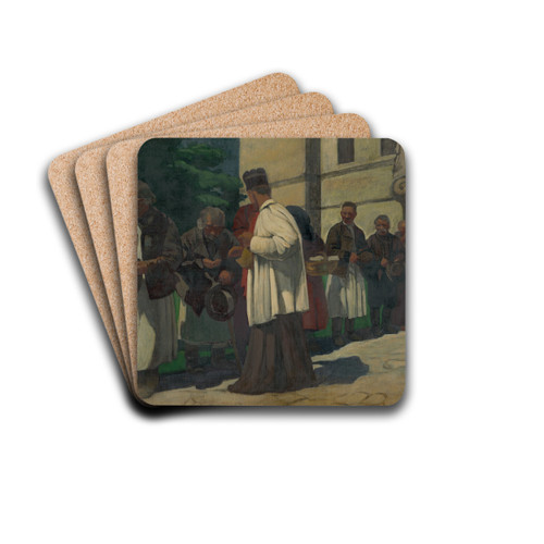 Alms by Jozef Hanula Drink Coasters - set of 4
