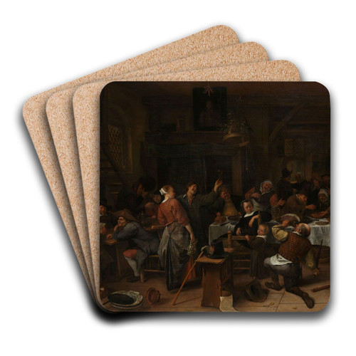 Princes Day by Jan Steen Art Drink Coaster set