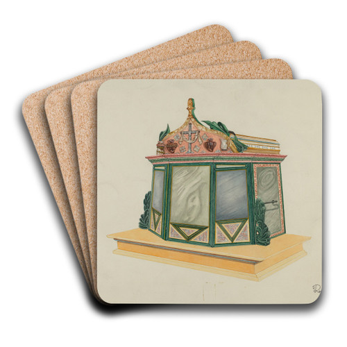 Tabernacle by Josephine C. Romano Art Drink Coaster set Tabernacle by Josephine C. Romano Art Drink Coaster set