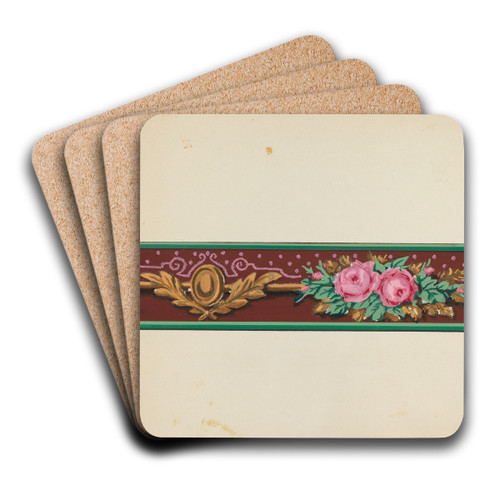 Wall Paper Border by John Garay Art Drink Coaster set