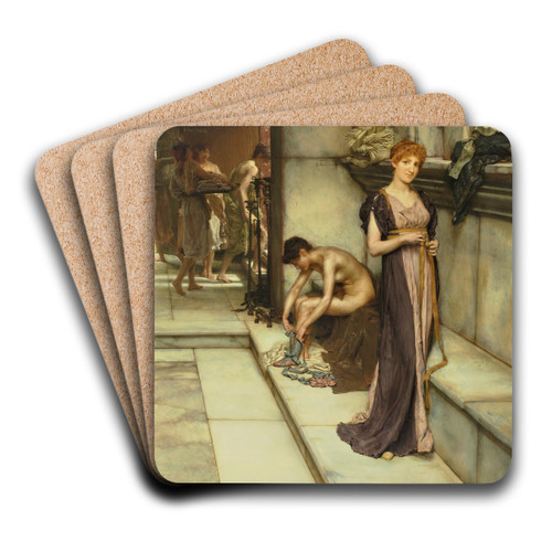 An Apodyterium by Lawrence Alma-Tadema Art Drink Coaster set