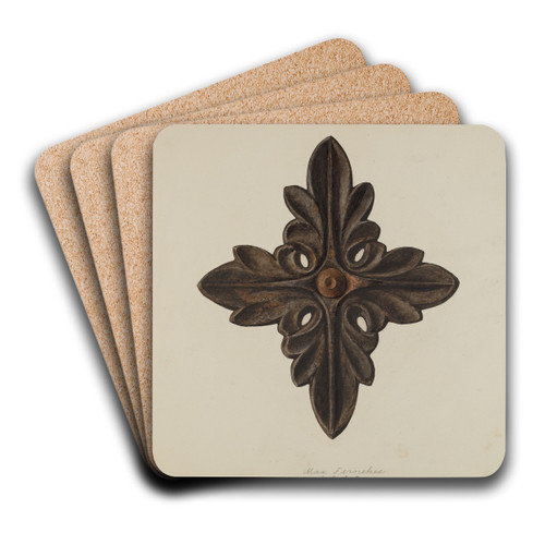 Rosette by Max Fernekes Art Drink Coaster set Rosette by Max Fernekes Art Drink Coaster set