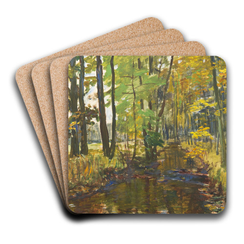 Brook In The Forest by Antonn Hudeek Art Drink Coaster set