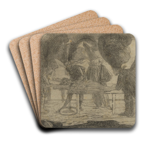 De Moord by James Ensor Art Drink Coaster set