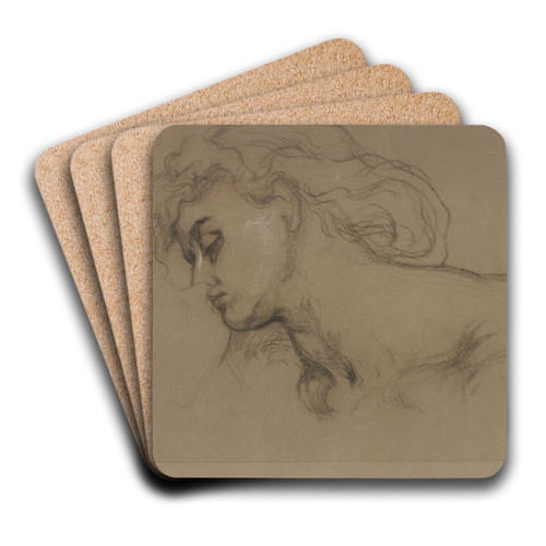 Die Kpfe Romeos und Julias aus 'Romeo und Julia' by Victor Mller Art Drink Coaster set