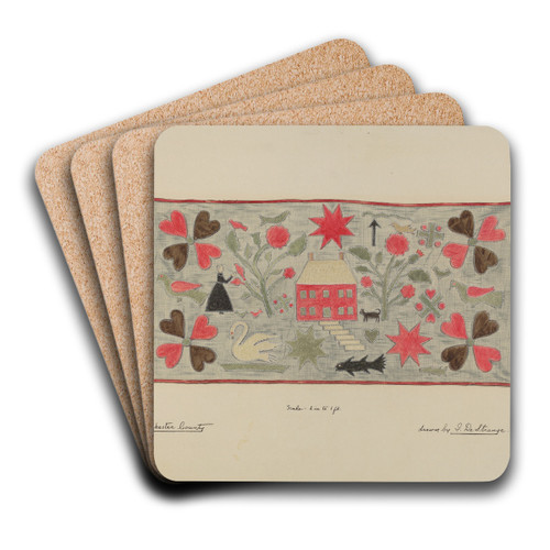 Rug or Wall Hanging by Isabelle De Strange Art Drink Coaster set