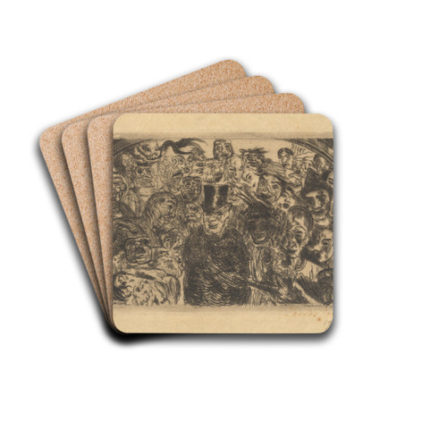 Gentrigeerde maskers by James Ensor Drink Coasters - set of 4