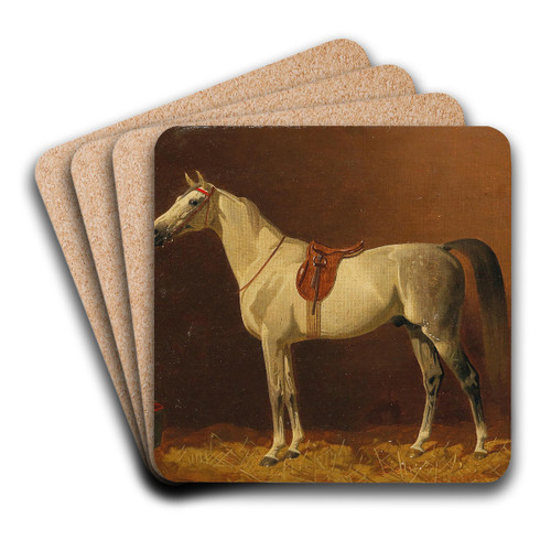 Schimmel Im Stall by Emil Volkers Art Drink Coaster set